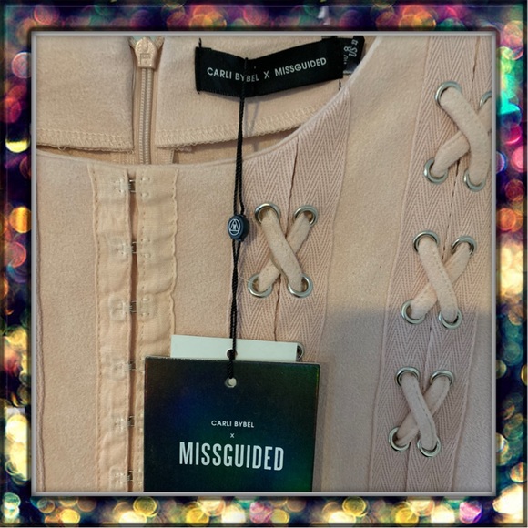 {Missguided}Carli Bibel Suede Eyelet Bodycon dress - Picture 5 of 15